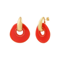 Online Masseria pierced stud earrings - coral Percées / Tiges
