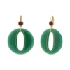 New Masseria sleeper earrings - green Dormeuses