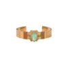 Metallic Sun Bangle Bracelet - Turquoise Joncs
