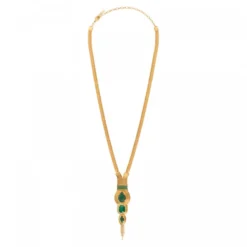 Outlet Mid-length Sun Necklace - Green Colliers Mi-longs