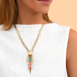 Discount Mid-length Sun Necklace - Multicolored Colliers Mi-longs