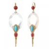 Mindoro drop earrings - white mother-of-pearl Dormeuses|Longues / Pendantes