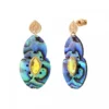 New Mindoro pierced stud earrings - iridescent blue Percées / Tiges