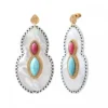 Outlet Mindoro pierced stud earrings - white mother-of-pearl Percées / Tiges