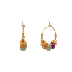 Mini Avola hoop earrings - multicoloured Créoles