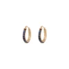 Best Ninon delicate hoop earrings - blue Créoles
