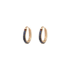 Best Ninon delicate hoop earrings - blue Créoles