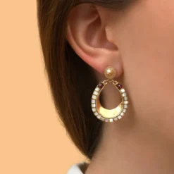 Hot Ninon fine stud earrings - mother-of-pearl Percées / Tiges