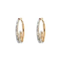 Discount Ninon hoop earrings - mother-of-pearl Créoles