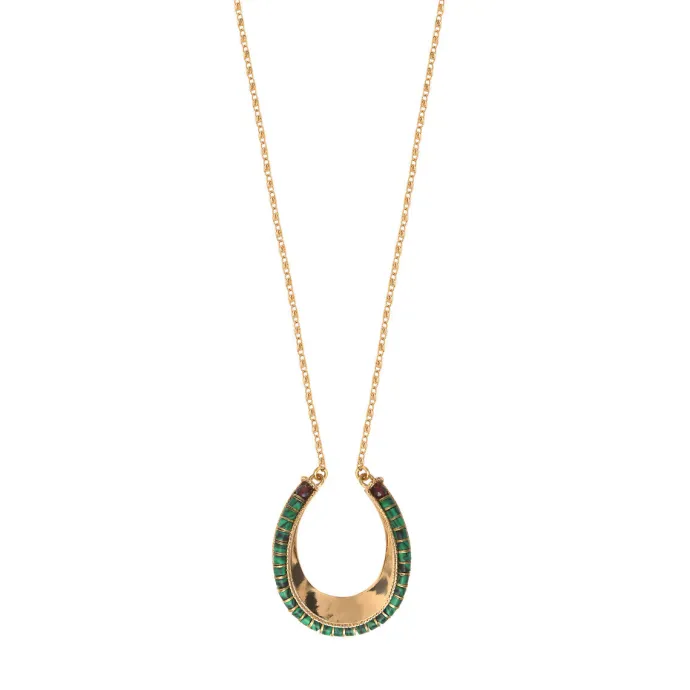 Sale Ninon long necklace - green Sautoirs & Colliers Longs