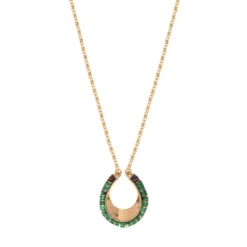 Discount Ninon pendant necklace - green Sautoirs & Colliers Longs|Pendentifs Et Médailles