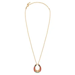 Clearance Ninon pendant necklace - turquoise and red Sautoirs & Colliers Longs|Pendentifs Et Médailles