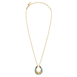 Outlet Ninon pendant necklace - turquoise Sautoirs & Colliers Longs|Pendentifs Et Médailles