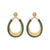 Sale Ninon pierced stud earrings - green Percées / Tiges