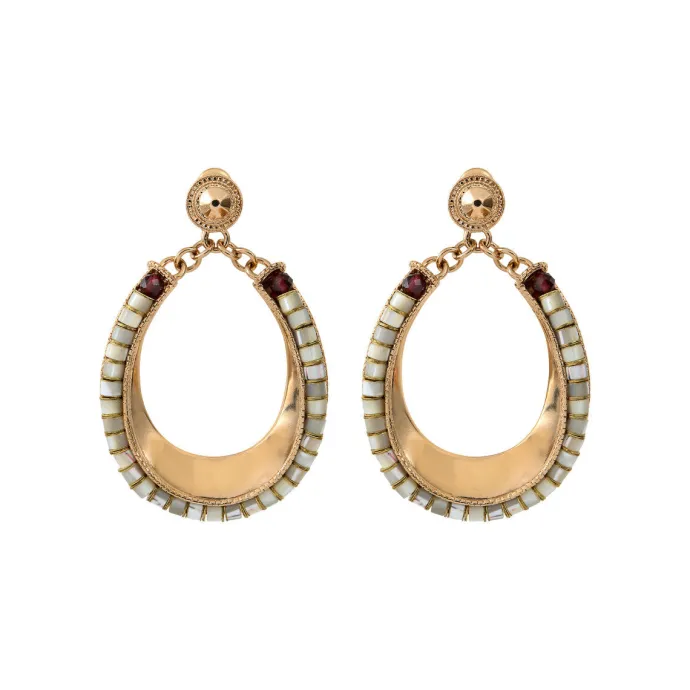 Hot Ninon pierced stud earrings - mother-of-pearl Percées / Tiges