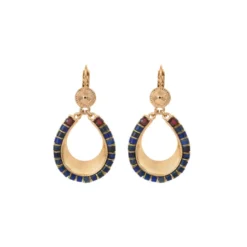 Online Ninon sleeper earrings - blue Dormeuses