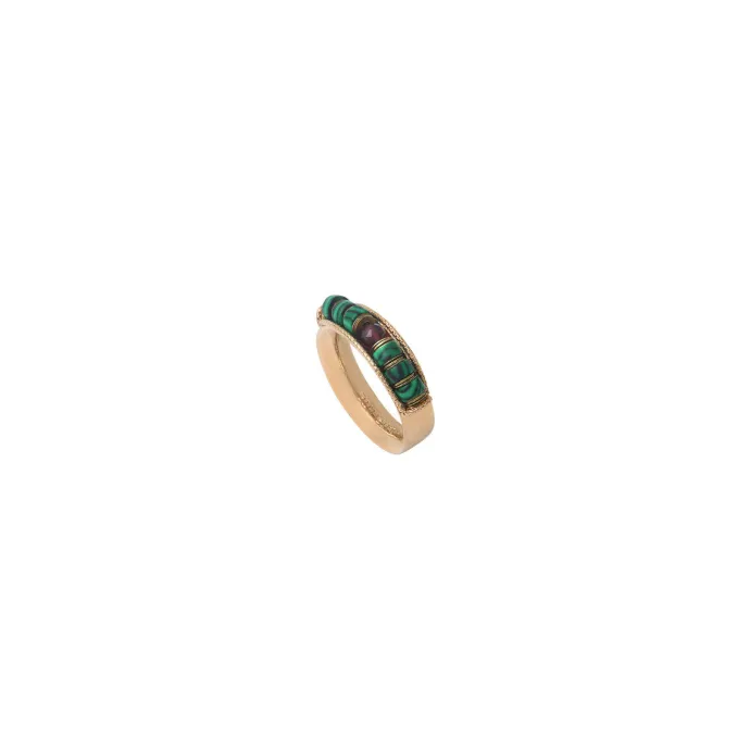 Discount Ninon wide ring - green Bagues Grandes Tailles