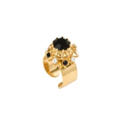 New Noémie ring - black and white Bagues Ajustables