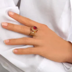 Best Noémie ring - red Bagues Ajustables