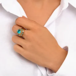 Sale Noémie ring - turquoise Bagues Ajustables