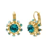 Best Noémie small sleeper earrings - turquoise Dormeuses