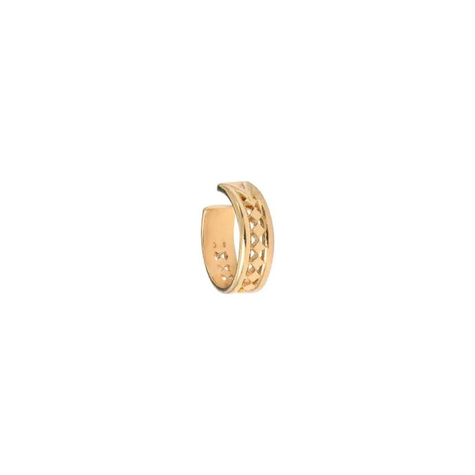 Best Noor adjustable fine ear cuff - gold Bagues D'oreille