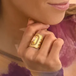 Discount Noor adjustable medium ring - pink Bagues Ajustables