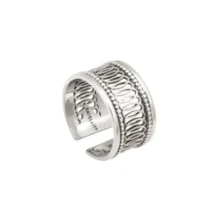 Discount Noor adjustable medium wide ring - silver Bagues Ajustables|Bagues Grandes Tailles