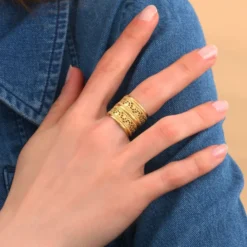 Online Noor adjustable ring - gold Bagues Ajustables