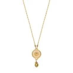 Discount Noor delicate pendant necklace - gold Sautoirs & Colliers Longs|Pendentifs Et Médailles