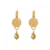Sale Noor elegant sleeper earrings - gold Dormeuses