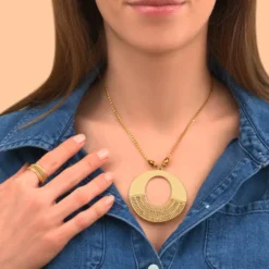 Clearance Noor fancy pendant necklace - gold Sautoirs & Colliers Longs|Pendentifs Et Médailles