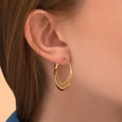 Online Noor hoop earrings - gold Créoles