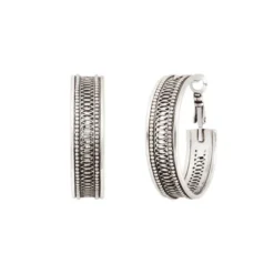 Hot Noor hoop earrings - silver Créoles