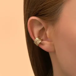 New Noor Large Ear Cuff - Gold Bagues D'oreille