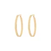 Noor large hoop earrings - gold Créoles
