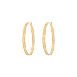 Noor large hoop earrings - gold Créoles