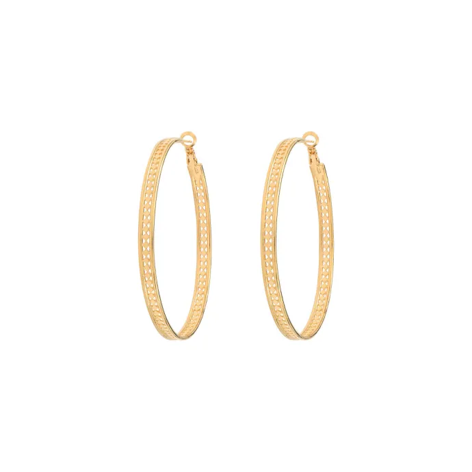Noor large hoop earrings - gold Créoles