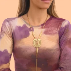Best Noor long necklace - pink Sautoirs & Colliers Longs