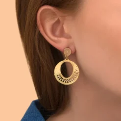Discount Noor pierced stud earrings - gold Percées / Tiges