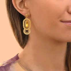 Clearance Noor pierced stud earrings - yellow Percées / Tiges