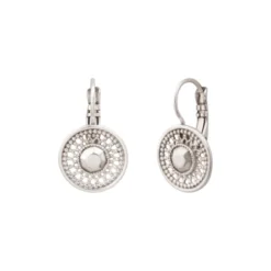 Online Noor sleeper earrings - silver Dormeuses