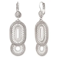 Best Noor sleeper earrings - silver Dormeuses