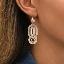 Best Noor sleeper earrings - silver Dormeuses