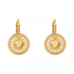 Hot Noor thin sleeper earrings - gold Dormeuses