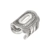 Sale Noor wide adjustable ring - silver Bagues Ajustables|Bagues Grandes Tailles
