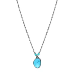 Clearance Noto adjustable delicate pendant necklace - turquoise Sautoirs & Colliers Longs|Pendentifs Et Médailles