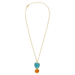 Hot Noto Adjustable Pendant Necklace - Turquoise Sautoirs & Colliers Longs|Pendentifs Et Médailles