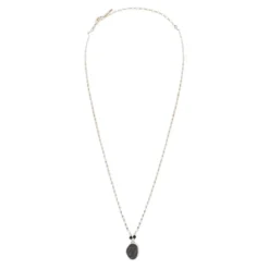 Discount Noto Adjustable Pendant Necklace - Black Sautoirs & Colliers Longs|Pendentifs Et Médailles