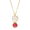 Outlet Noto Adjustable Pendant Necklace - Red Sautoirs & Colliers Longs|Pendentifs Et Médailles